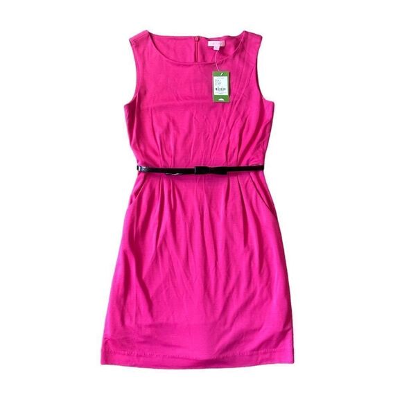 Lilly Pulitzer Julianna Belted Dress in Azalea Pink Size Medium NWT - Picture 1 of 15